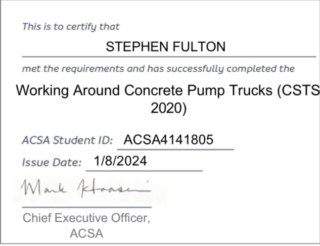 Working Around Concrete Pump Trucks