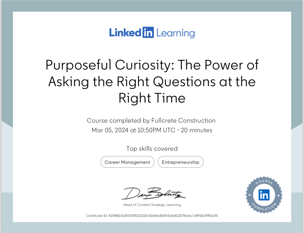 Purposeful Curiosity: The Power of Asking the Right Questions