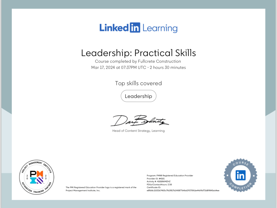 Leadership: Practical Skills